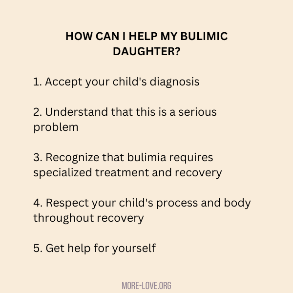 How can I help my bulimic daughter?