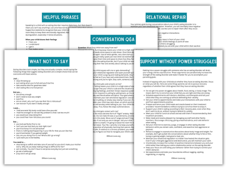 talk child eating disorder